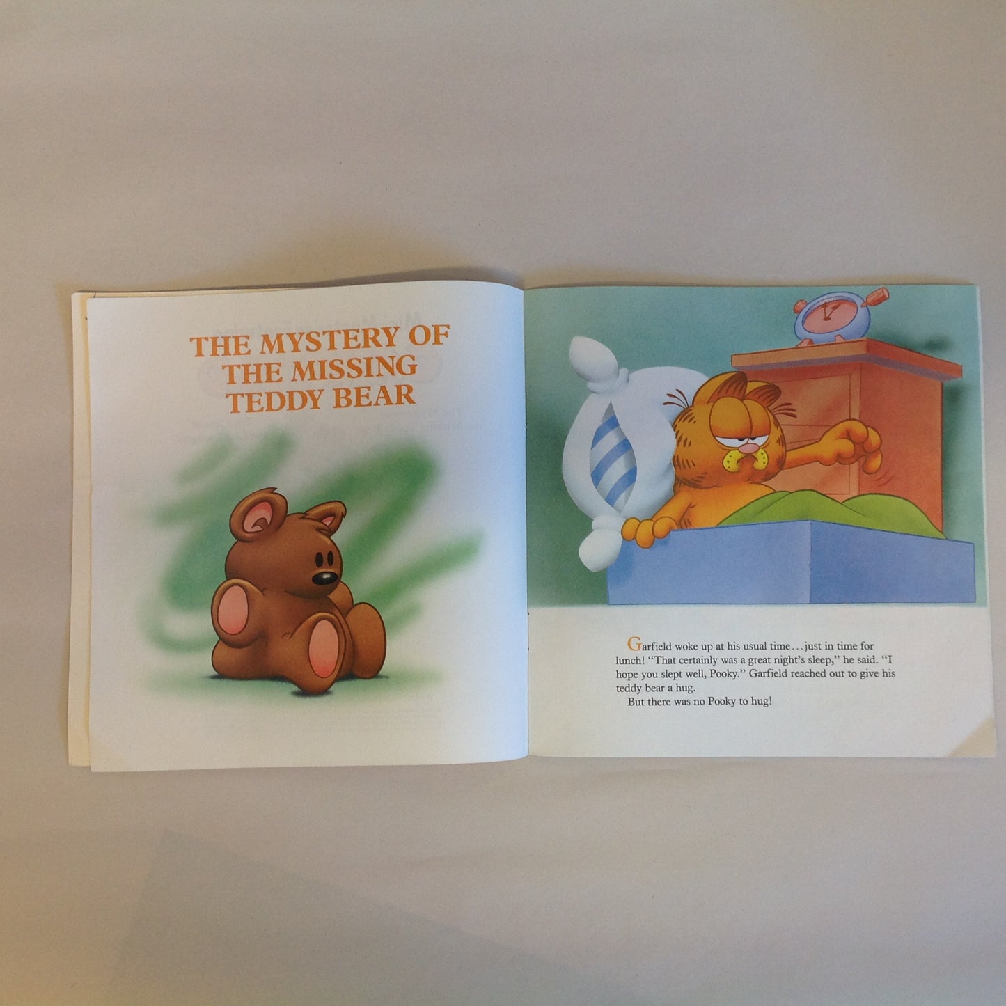 Vintage 1990 Children's Paperback Mini-Mysteries Featuring Garfield: Mystery of the Missing Teddy Bear and Case of the Lost Lasagna Jim Kraft Paws, Inc