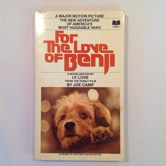 Vintage 1977 Mass Market Paperback For the Love of Benji I.F. Love Movie Tie-In First