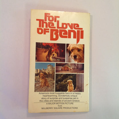 Vintage 1977 Mass Market Paperback For the Love of Benji I.F. Love Movie Tie-In First