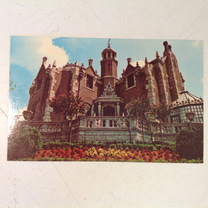 Vintage Walt Disney Productions Souvenir Color Postcard The Haunted Mansion Exterior Overlook Walt Disney World Florida