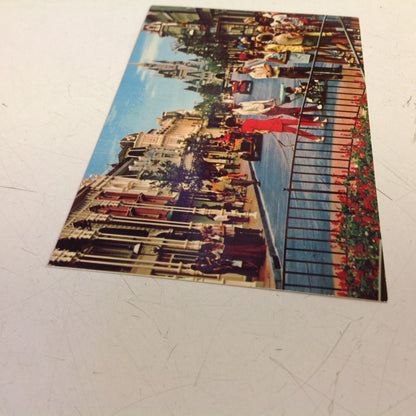 Vintage Walt Disney Productions Souvenir Color Postcard Main Street USA Walt Disney World Florida