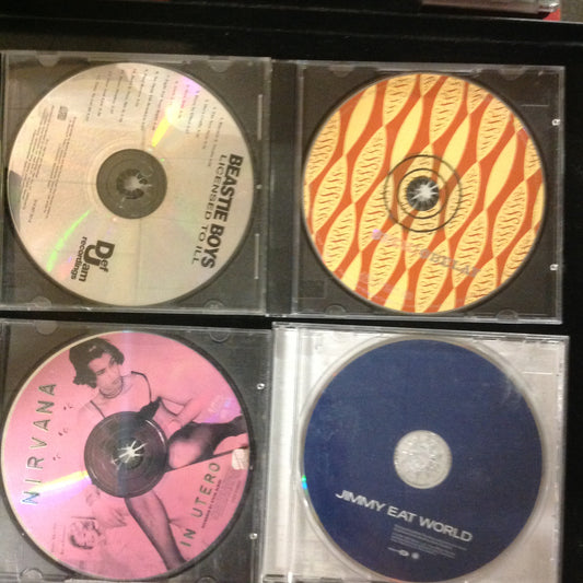 4 Disc SET BARGAIN CDs  Beastie Boys Nirvana Jimmy Eat World Beck! Emo Rock Pop Rap