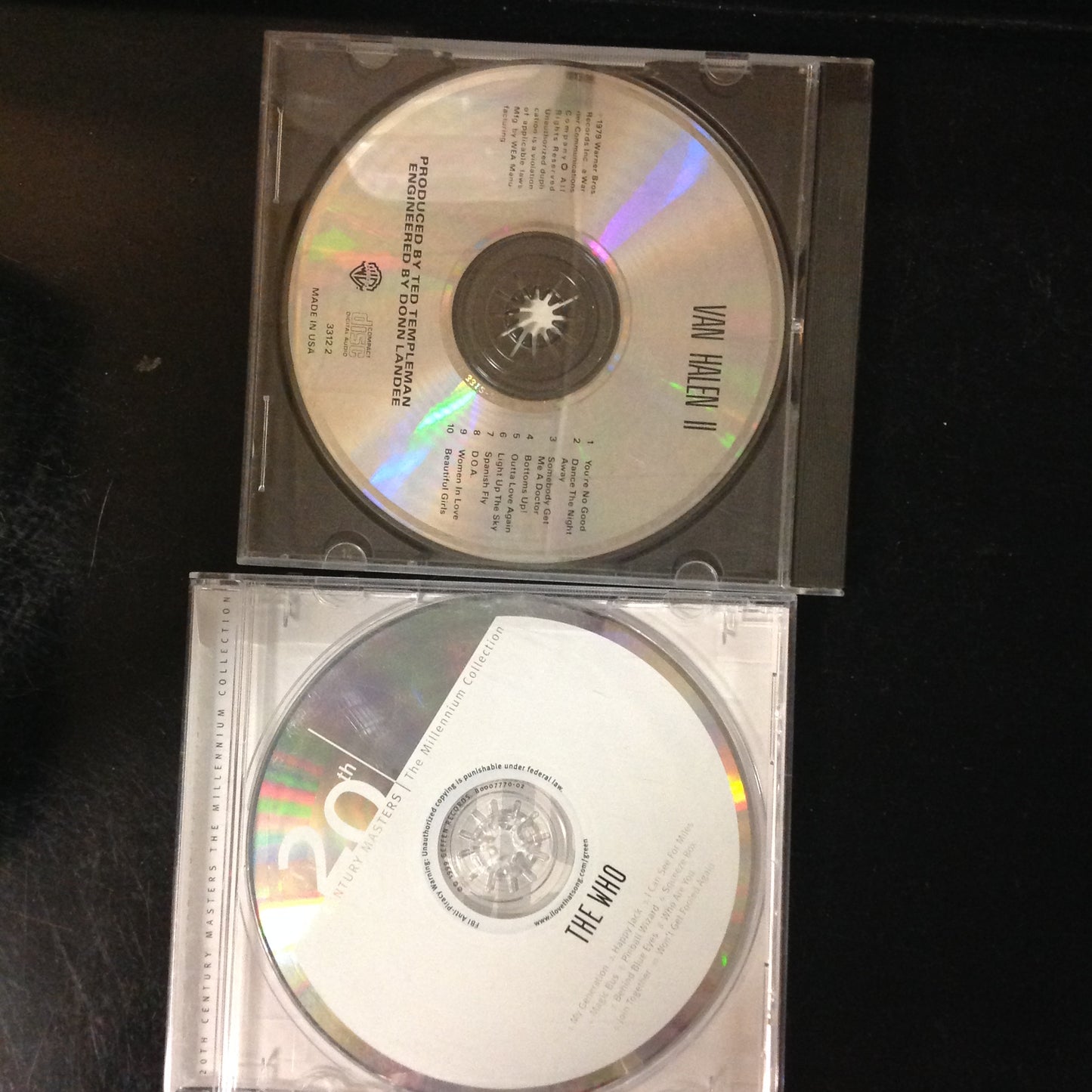 2 Disc SET BARGAIN CDs Classic  Rock Van Halen The Who