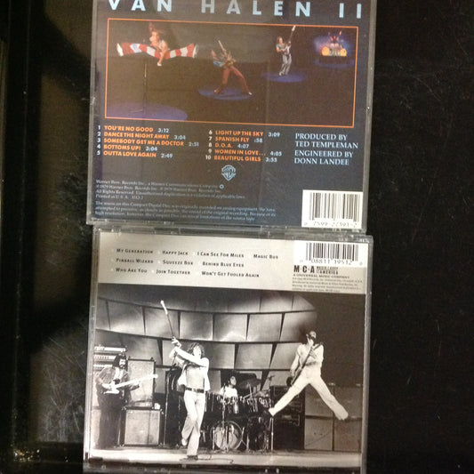 2 Disc SET BARGAIN CDs Classic  Rock Van Halen The Who