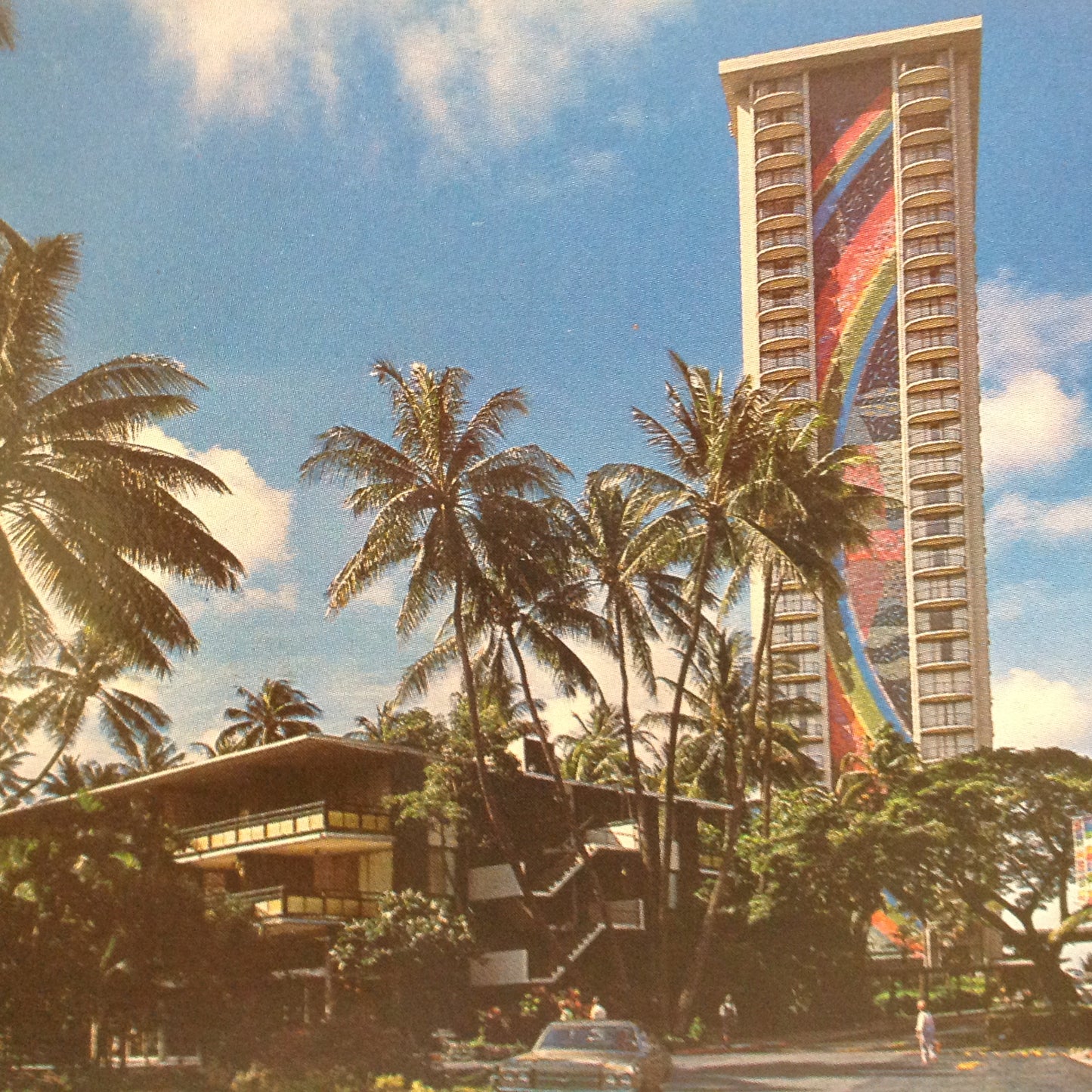 Vintage Hilton Hawaiian Village Color Postcard