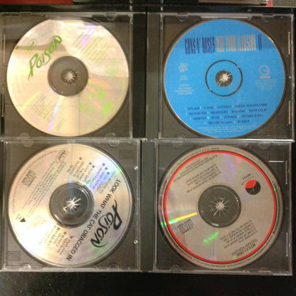 4 Disc SET BARGAIN CDs Hair Glam Rock N' Roll Classic Poison Motley Crue Guns N' Roses GNR