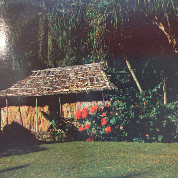 Vintage Color Postcard Princess Kaiulani Robert Louis Stevenson Grass Shack Waioli Tea Room Grounds
