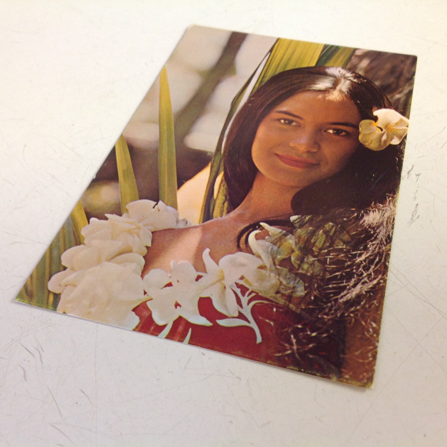 Vintage Color Postcard United Airlines Islander Woman Hawaii