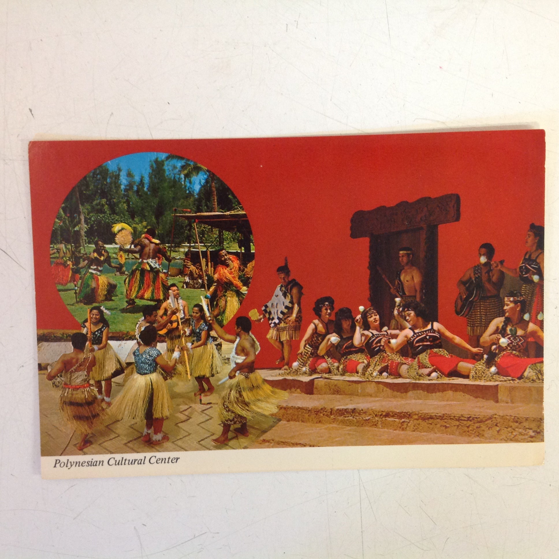 Vintage Color Postcard World Famous Polynesian Cultural Center Laie Oahu Hawaii