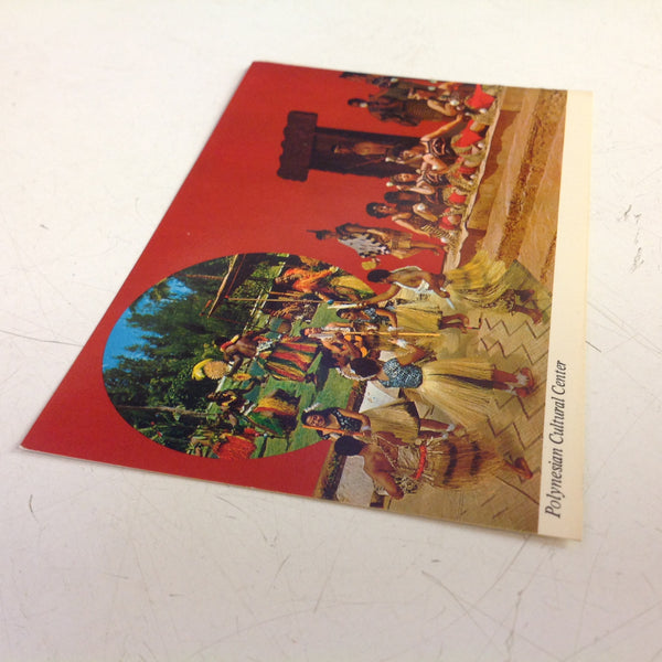 Vintage Color Postcard World Famous Polynesian Cultural Center Laie Oahu Hawaii