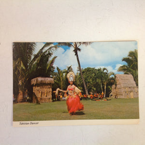 Vintage Color Postcard Tahitian Dancer Kodak Hula Show Hawaii