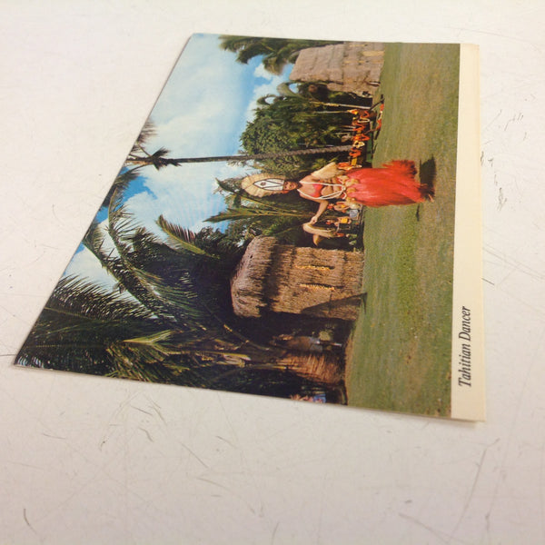 Vintage Color Postcard Tahitian Dancer Kodak Hula Show Hawaii