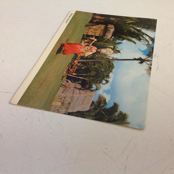 Vintage Color Postcard Tahitian Dancer Kodak Hula Show Hawaii