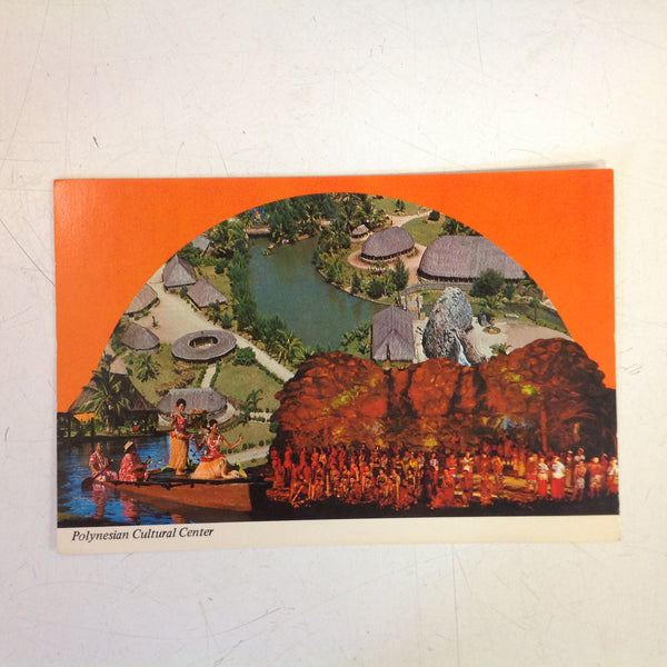 Vintage Color Postcard Polynesian Cultural Center