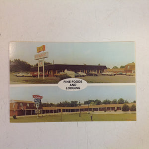 Vintage Color Postcard The Mark Motel and Jerry's Family Restaurant Athens Alabama