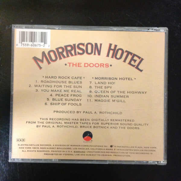 CD The Doors Morrison Hotel Elektra EKS 75007-2