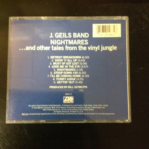 CD The J. Geils Band Nightmares ... And Other Tales From The Vinyl Jungle 18107-2 Atlantic