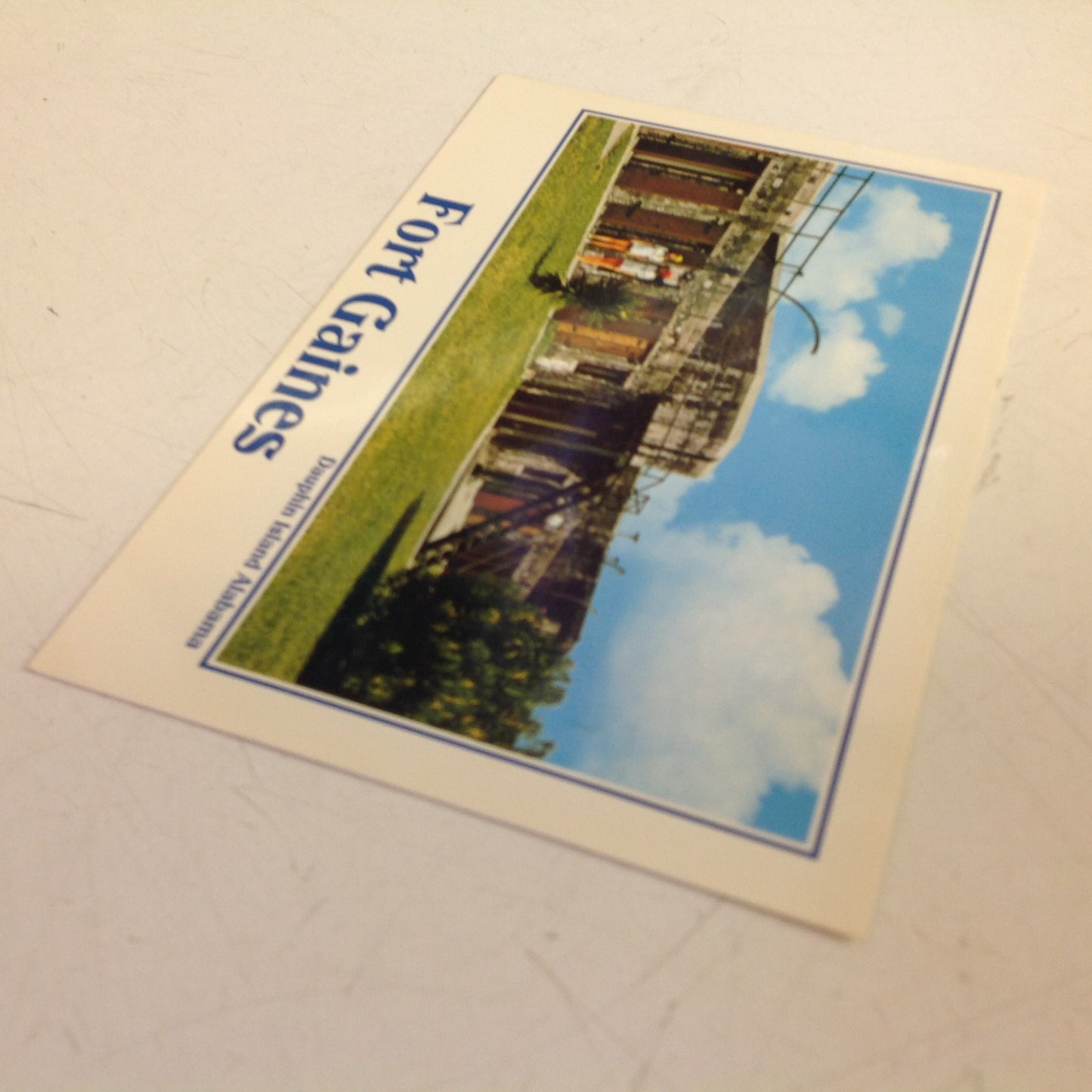 Vintage Color Postcard Fort Gaines Dauphin Island Alabama Tourist Girls