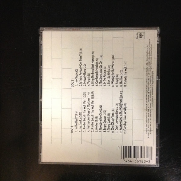 CD Pink Floyd The Wall 2 Disc Set Psychedelic Columbia