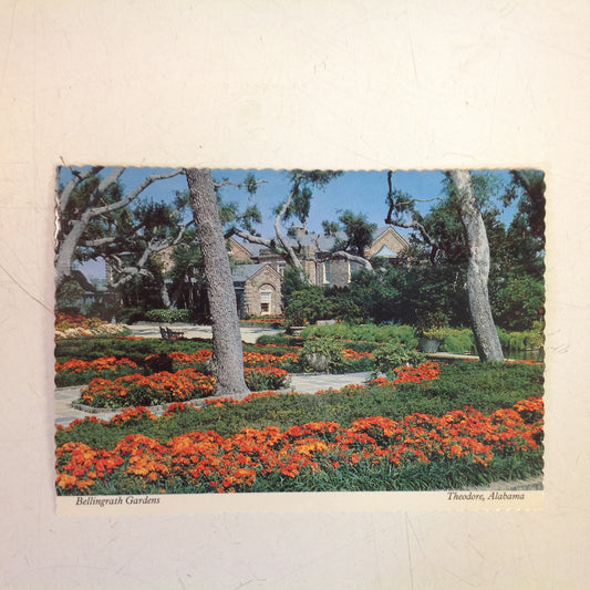 Vintage Scalloped Edged Color Postcard Bellingrath Gardens and Home Theodore Alabama