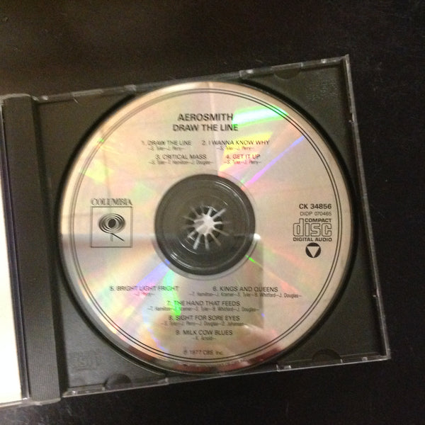 CD Aerosmith Draw The Line CK34856 Columbia Rock N Roll Arena
