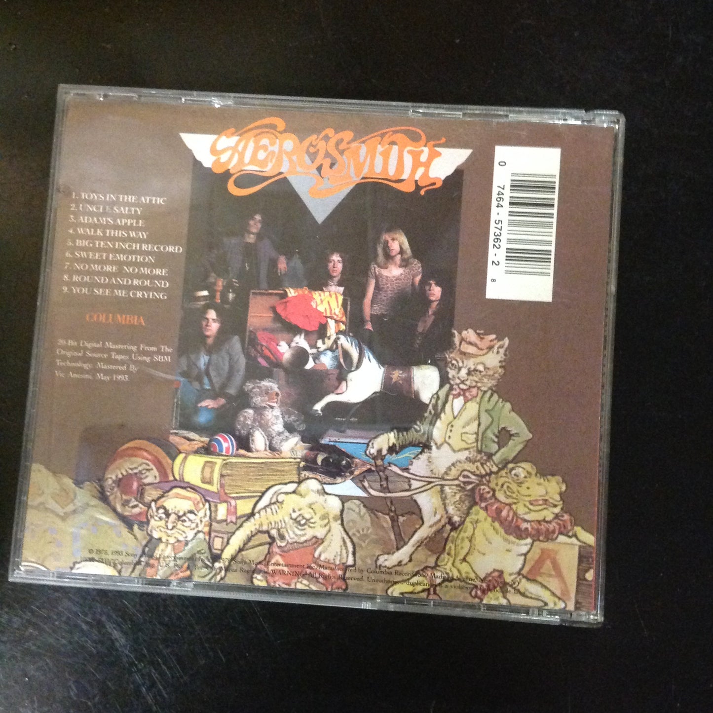 CD Aerosmith Toys In The Attic CK57362 Columbia Rock N Roll Arena