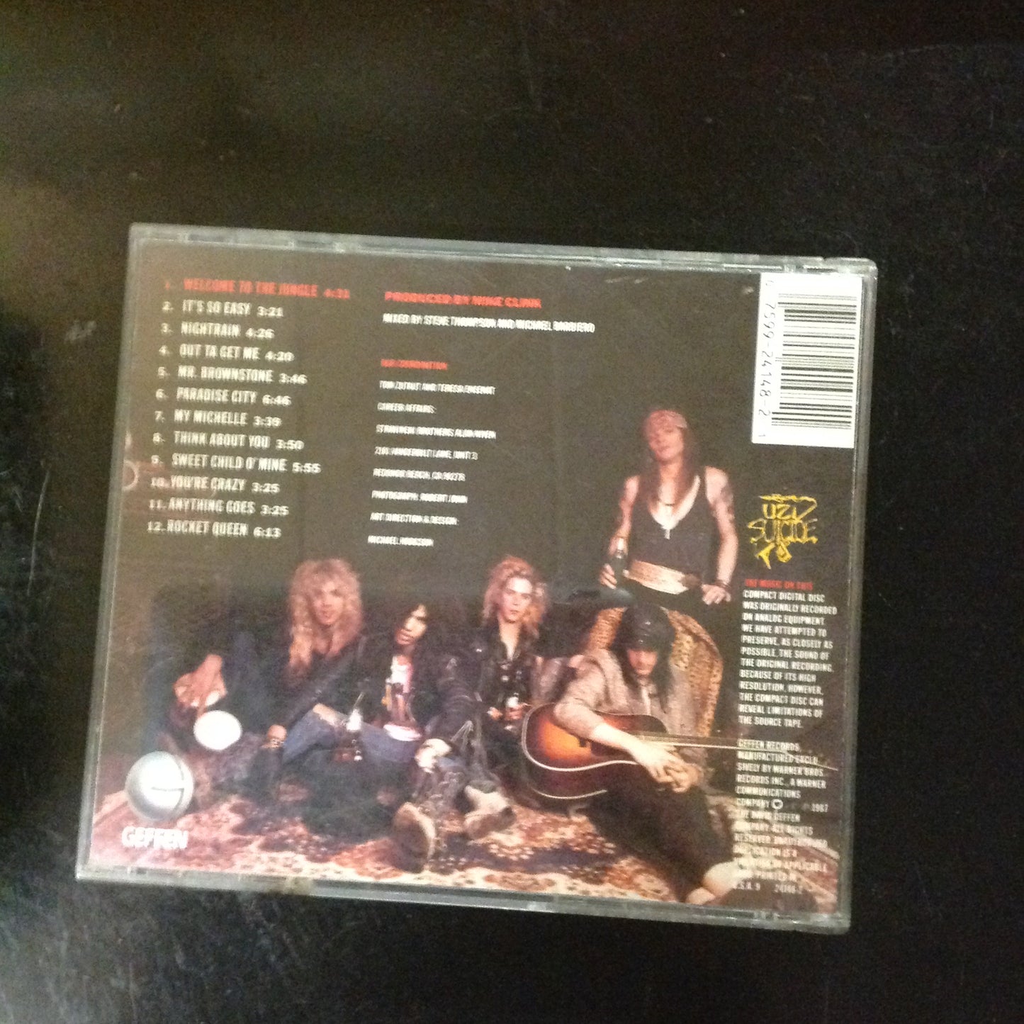 CD Guns N' Roses GNR Appetite For Destruction 924148-2 Geffen