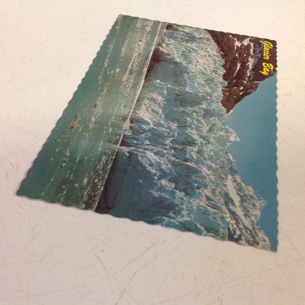 Vintage Scalloped Edged Color Postcard Glacier Bay Alaska