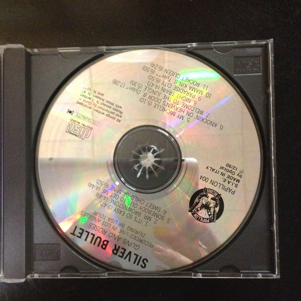 CD Guns N' Roses Silver Bullet Unofficial Release RARE Papillon CD 004 Italy Live in Los Angeles 1988