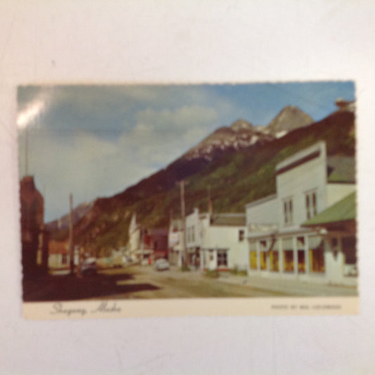 Vintage Alaska Joe Original Scalloped Edge Color Postcard Skagway Alaska