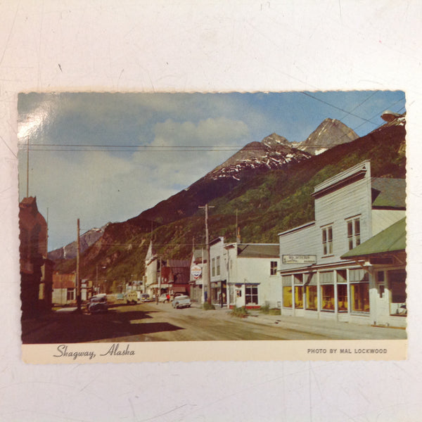 Vintage Alaska Joe Original Scalloped Edge Color Postcard Skagway Alaska