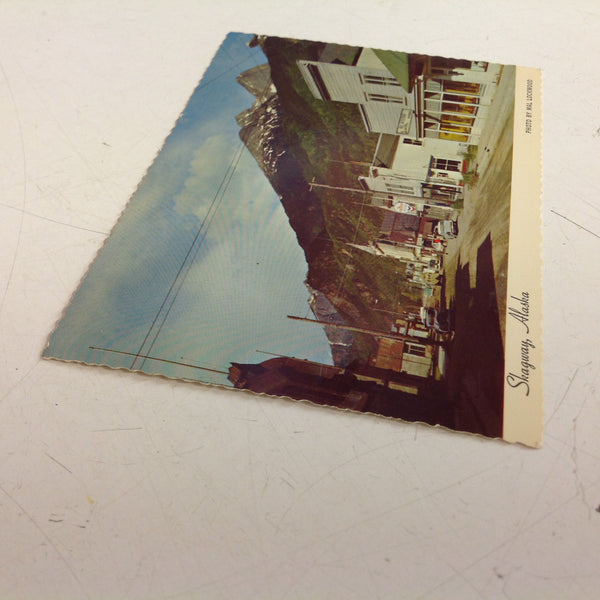Vintage Alaska Joe Original Scalloped Edge Color Postcard Skagway Alaska