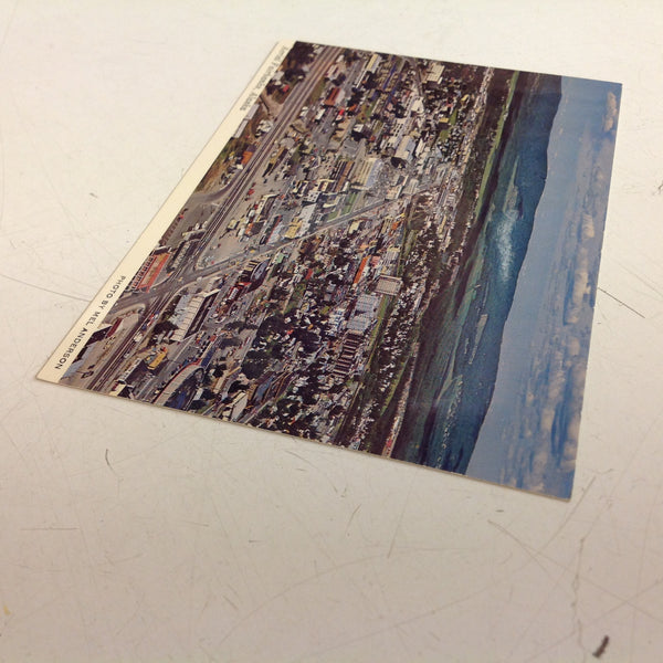 Vintage Alaska Joe Super Natural Color Postcard Mel Anderson Photo Aerial Fairbanks Alaska