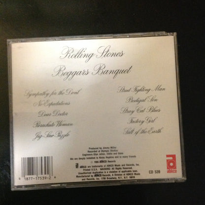 CD The Rolling Stones Beggars Banquet Abkco 75392