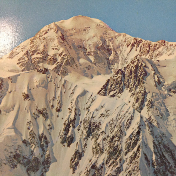 Vintage Continental Card Scalloped Edged Color Postcard Mike Roberts Photo Mount McKinley Alaska