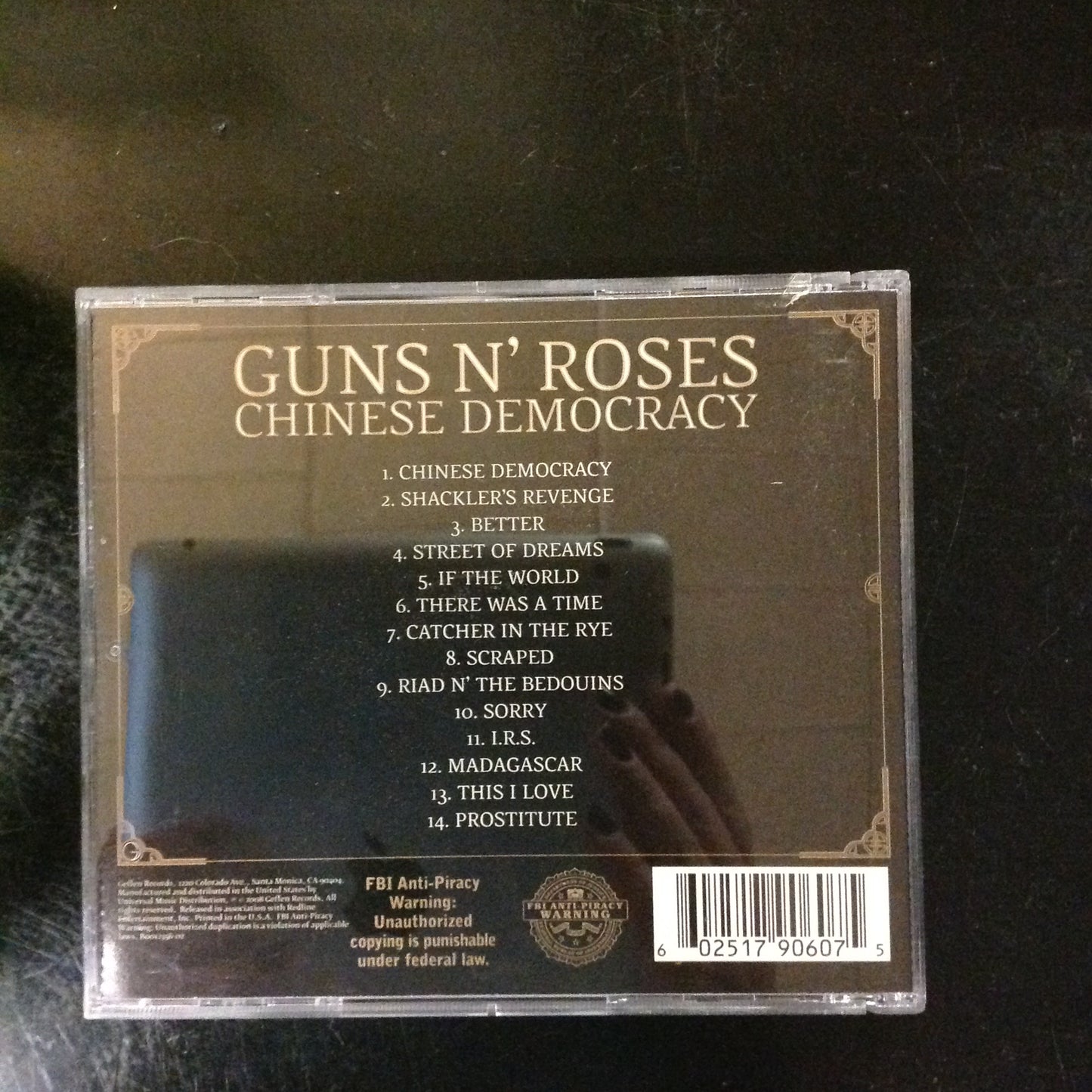CD Guns N' Roses GNR Chinese Democracy B0012356-02 Black Frog Geffen Rock Hard Hair