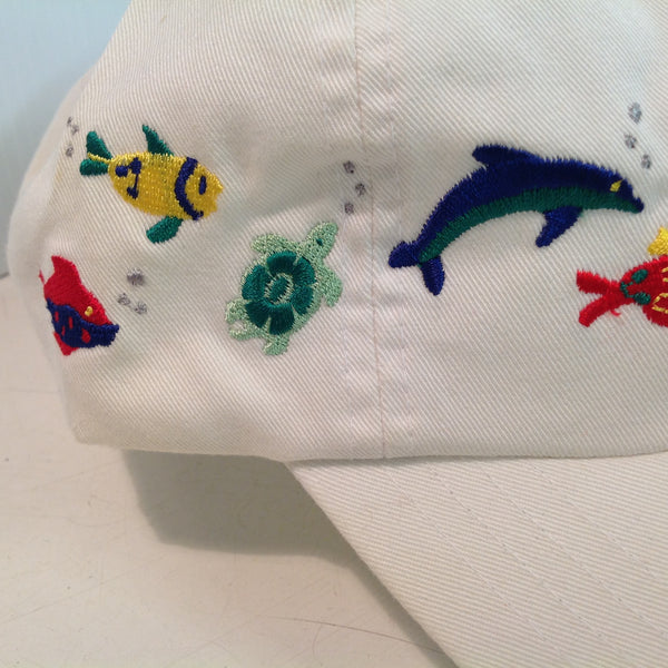 Vintage Imperial Headwear Waikoloa Village Big Island Hawaii Golf Souvenir White Baseball Cap