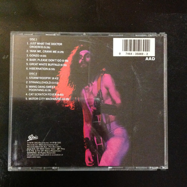 CD Ted Nugent Great Gonzo Double Live E2K35069 Epic 2x 2 Disc