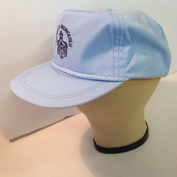 Vintage Imperial Headwear Oahu Country Club Honolulu Golf Souvenir Baby Blue Baseball Cap