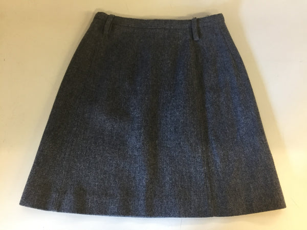 Vintage 1970's Grey Tweed Wool Micro Mini Skirt By Russ