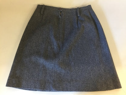 Vintage 1970's Grey Tweed Wool Micro Mini Skirt By Russ