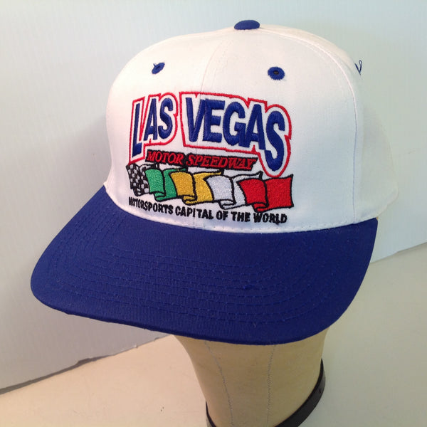 Vintage Speedway World Souvenir Las Vegas Motor Speedway White Baseball Cap