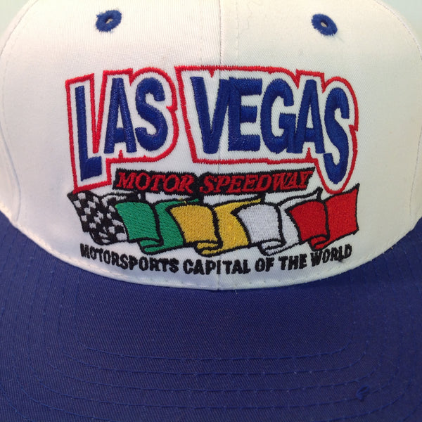 Vintage Speedway World Souvenir Las Vegas Motor Speedway White Baseball Cap