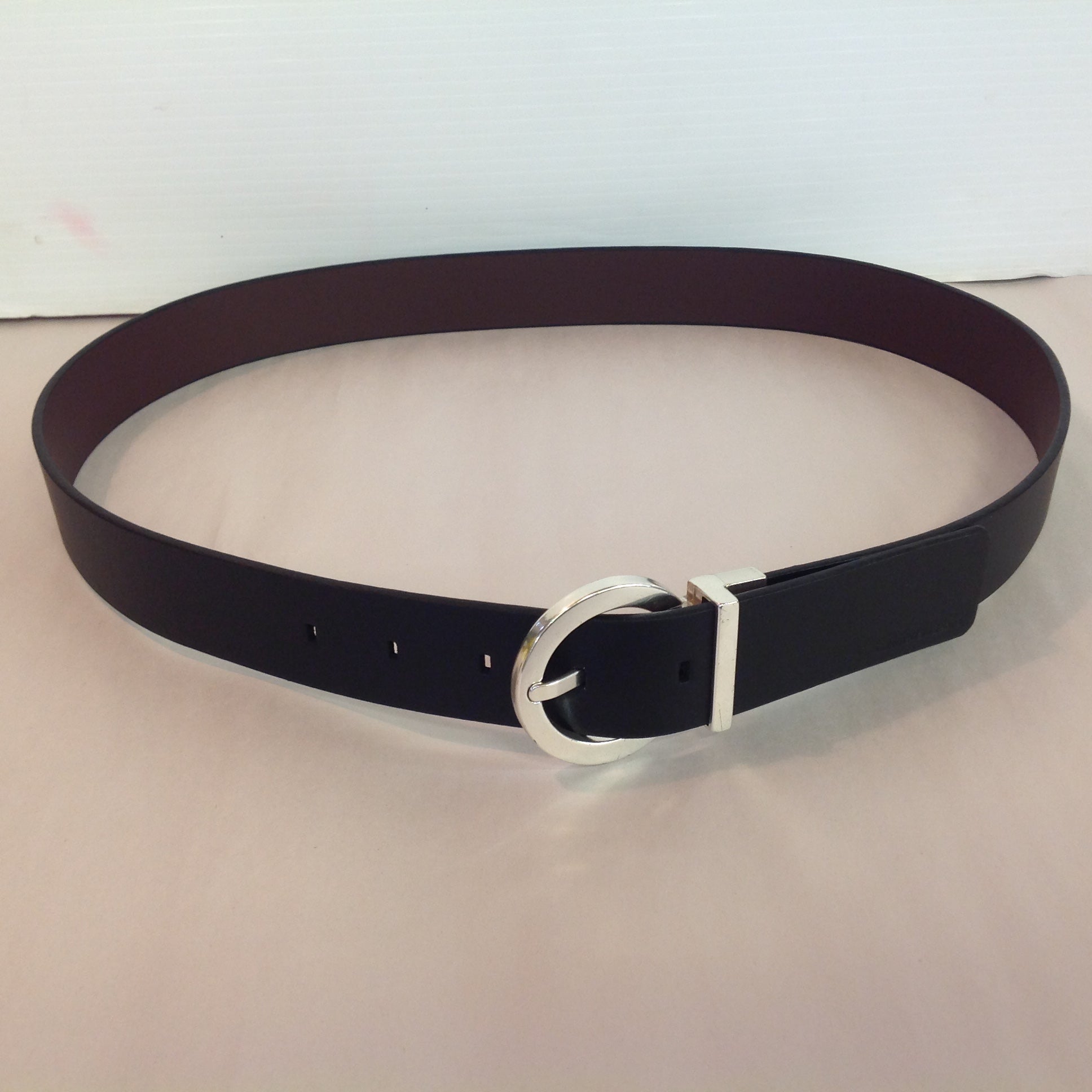 Extra Large Women's Reversible Black and Brown Calvin Klein Jeans Belt Chromed Metal Buckle with Tags 4