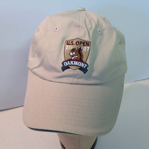 Vintage USGA 2007 US Open Oakmont Souvenir Beige Baseball Cap