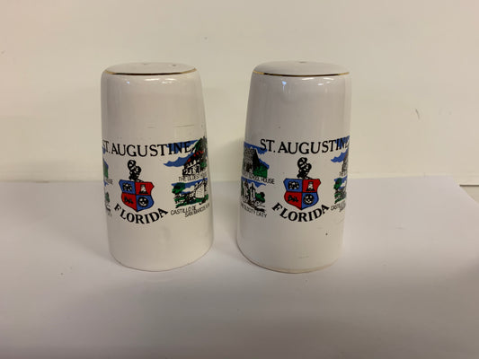 Vintage Souvenir St. Augustine Florida Salt and Pepper Shaker Set