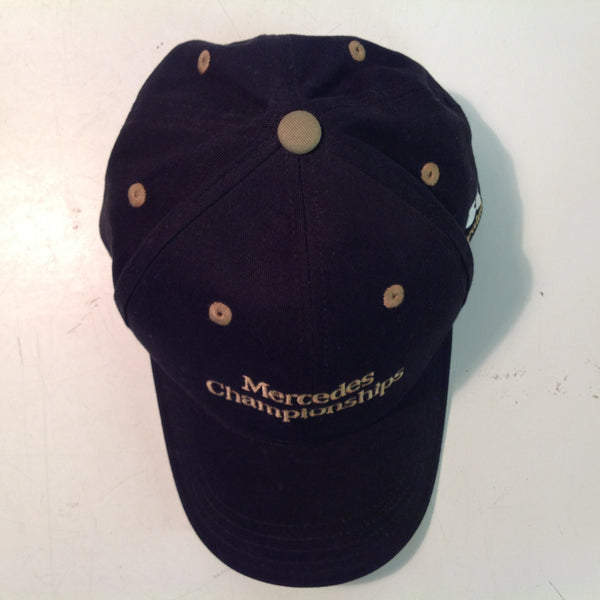 Vintage Imperial Headwear Mercedes Championships Kapalua Bay Golf Course Lahaina Maui Hawaii Tournament Souvenir Black Baseball Cap
