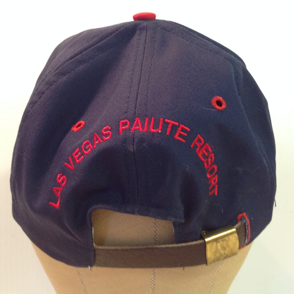 Vintage Texace Paiute Resort and Golf Course Las Vegas Nevada Tournament Souvenir Blue and Red Baseball Cap