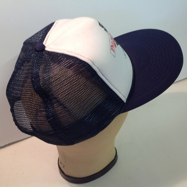 Vintage Size-A-Just Palace Station Hotel and Casino Las Vegas Nevada Golf Tournament Souvenir Black and White Foam Mesh Trucker's Cap