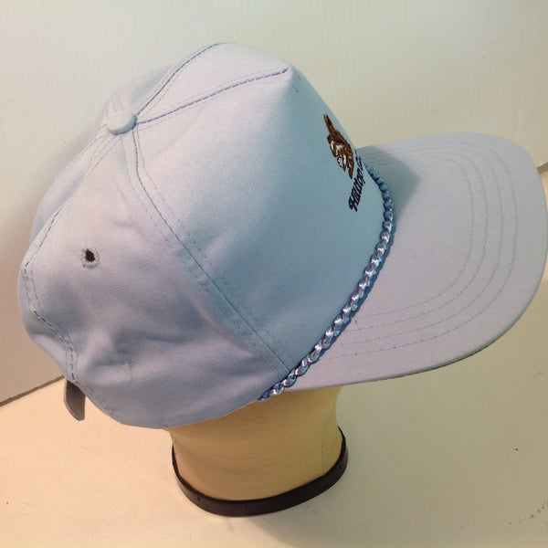 Vintage Derby Cap Hilltop Golf Course Tournament Souvenir Baby Blue Baseball Cap